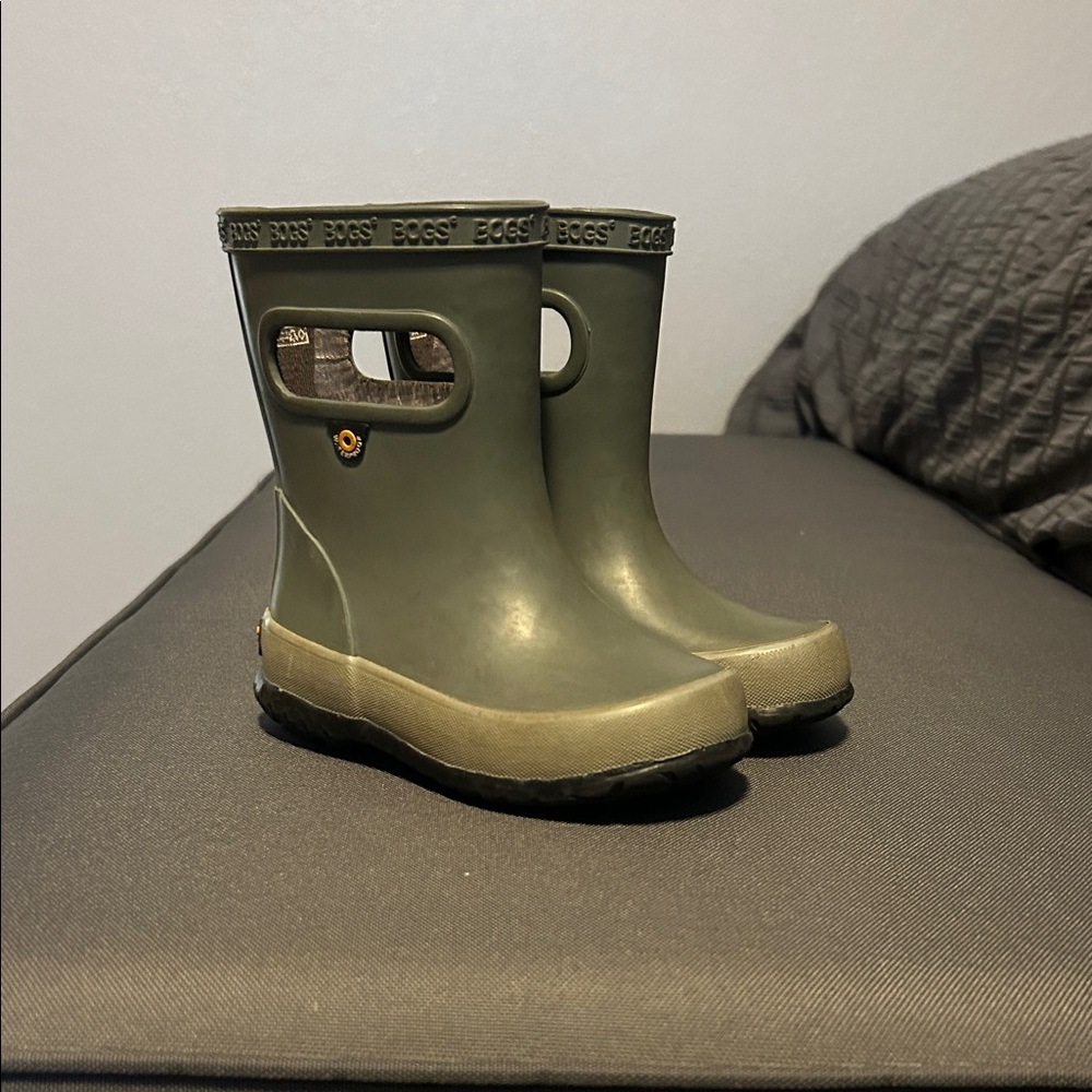 Bogs Skipper Kids Gray Toddler 7 Rainboots